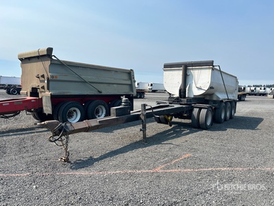 18 ft Quad/A Turntable Pup Dump Trailer