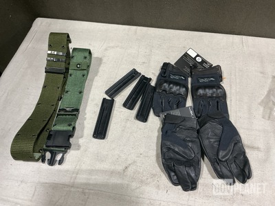 (16) Rail Covers, (16) Individual Equipment Belts & Assorted Items