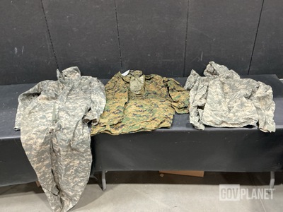 (6) Camouflage Parkas, (35) Wet Weather Jackets & Assorted Items