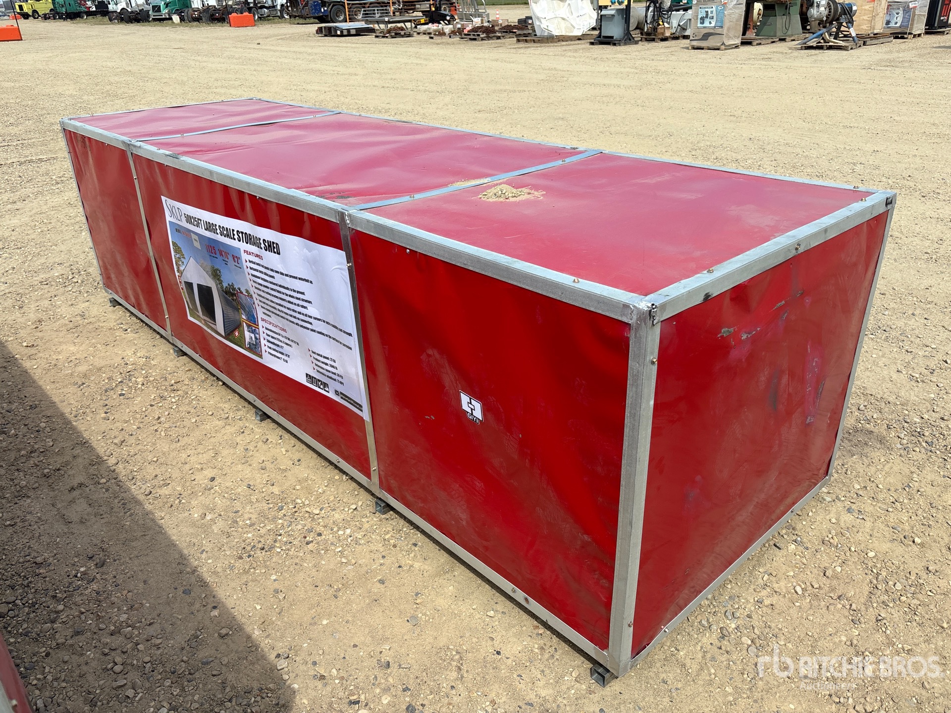 2026 SKLP SK-S5025 25 ft x 50 ft Metal Storage Building (Unused)