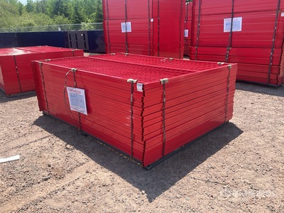 Quantity of (30) Canex 8 ft x 6 ft Powder Coated Temporary Transenne da cantiere (Unused)