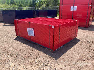 Quantity of (30) Canex 8 ft x 6 ft Powder Coated Temporary Transenne da cantiere (Unused)