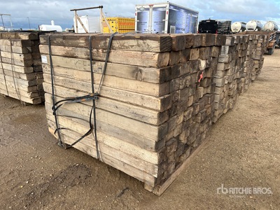 Quantity of 6 in x 4 in x 5 ft Pipeline Skid Wood Dunnage