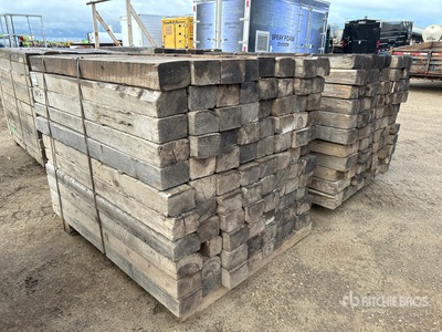 Quantity of 6 in x 4 in x 5 ft Pipeline Skid Wood Dunnage