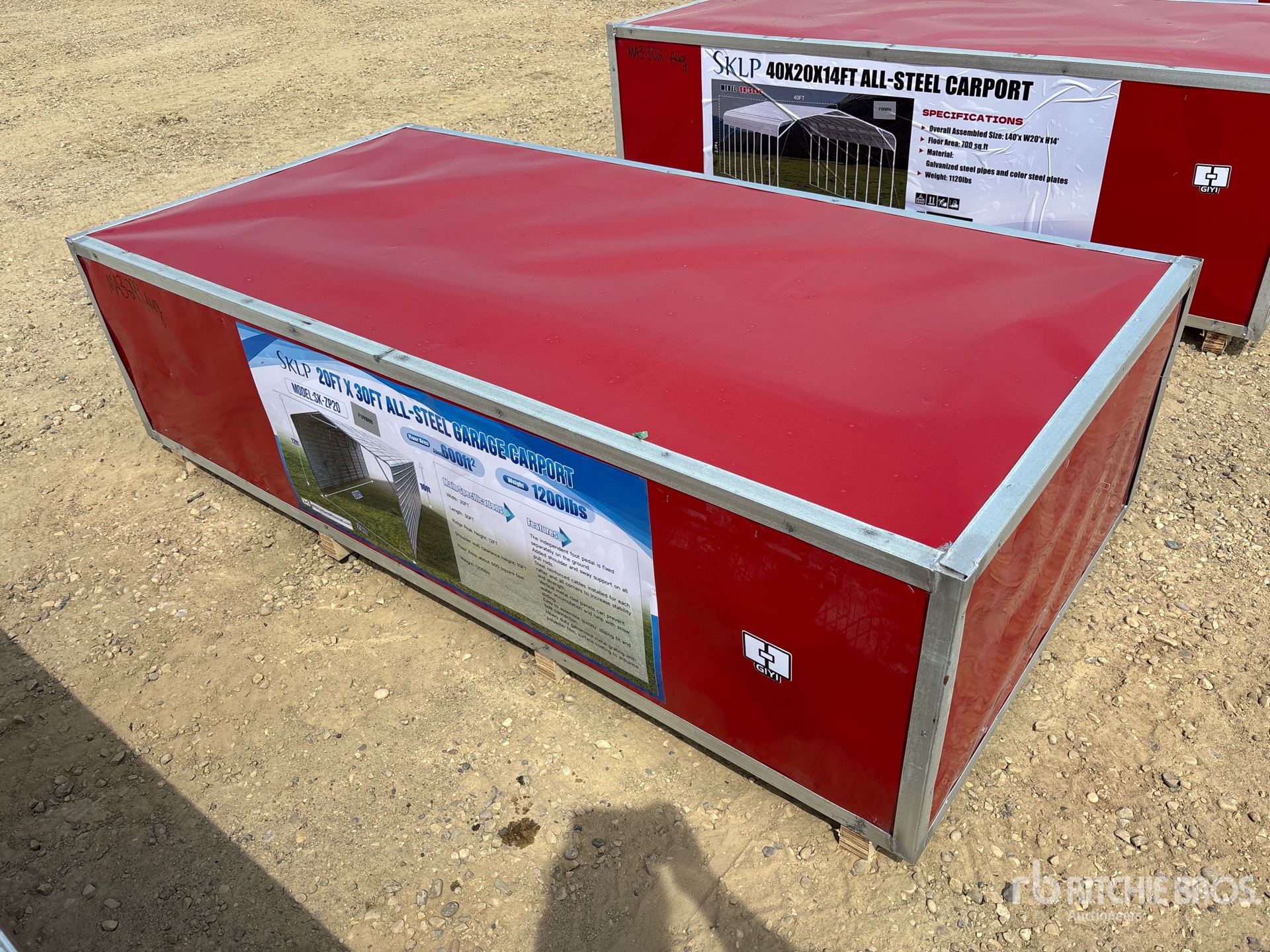 2026 SKLP SK-ZP20 20 ft x 30 ft Carport (Unused)