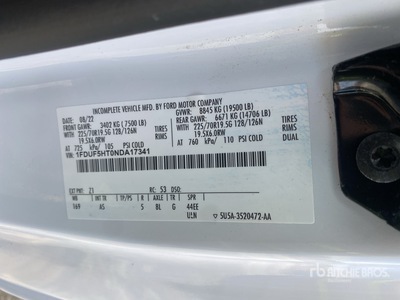 2022 Versalift SST40EIH-02 40 ft on 2022 Ford F-550 XL 4x4 Lkw-Arbeitsbühne