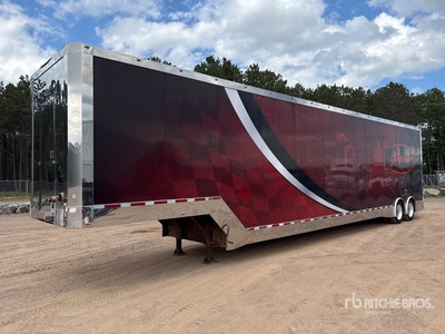 2013 Pegasus T/A 3 Car Enclosed 51 ft Car Carrier Trailer