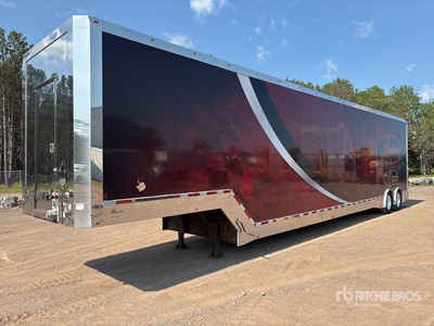 2014 Pegasus T/A 3 Enclosed 51 ft Car Carrier Trailer