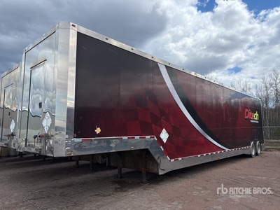 2014 Pegasus 53 ft T/A 3 Car Enclosed Car Carrier Trailer