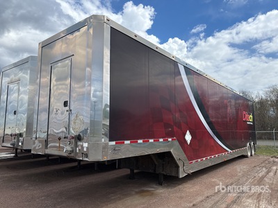 2014 Pegasus 53 ft T/A 3 Car Enclosed Car Carrier Trailer
