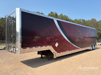 2014 Pegasus 53 ft T/A 3 Car Enclosed Car Carrier Trailer