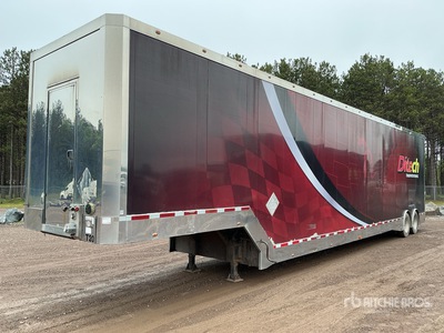 2014 Pegasus 53 ft T/A 3 Car Enclosed Car Carrier Trailer