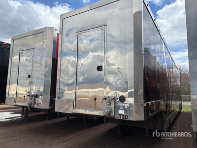 2014 Pegasus 53 ft T/A 3 Car Enclosed Car Carrier Trailer