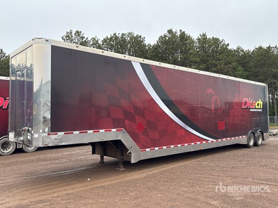 2014 Pegasus 53 ft T/A 3 Car Enclosed Car Carrier Trailer