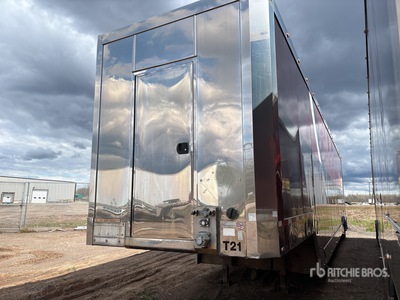 2014 Pegasus 53 ft T/A 3 Car Enclosed Car Carrier Trailer
