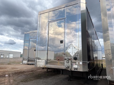 2014 Pegasus 53 ft T/A 3 Car Enclosed Car Carrier Trailer