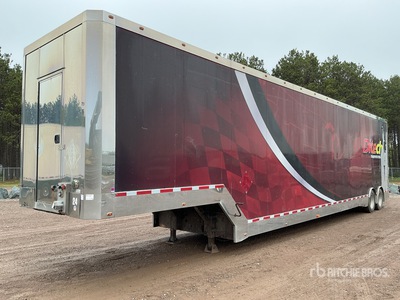 2015 Pegasus 53 ft T/A 3 Car Enclosed Car Carrier Trailer