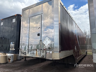 2015 Pegasus 53 ft T/A 3 Car Enclosed Car Carrier Trailer