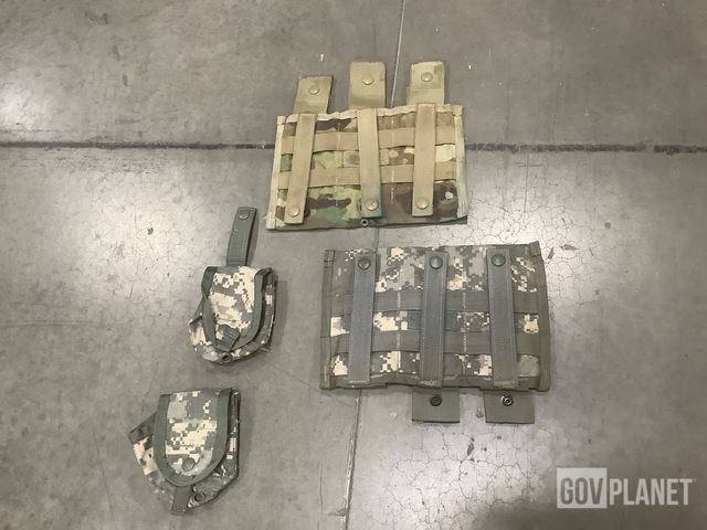 (89) M4 Three Mag Pouches, (238) Hand Grenade Pouches & Assorted Items