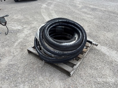 Quantity of (3) 1.5 In 300 PSI Hydraulic Hose