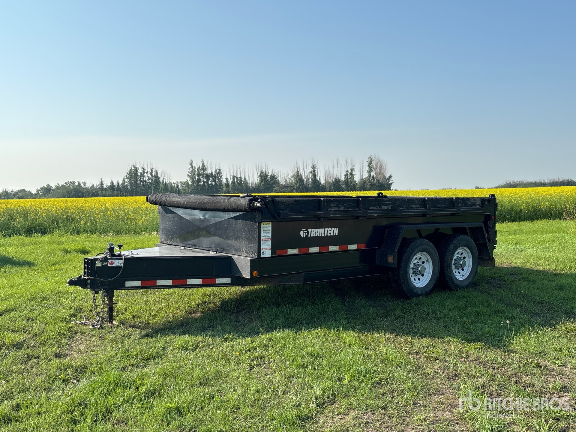 2014 Trailtech L270HD 14 ft T/A Dump Utility Trailer