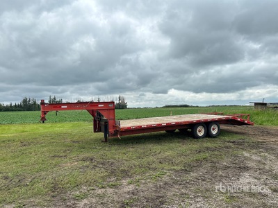 2003 Trailtech H-270 T/A Gooseneck 25 ft Flatbed Trailer