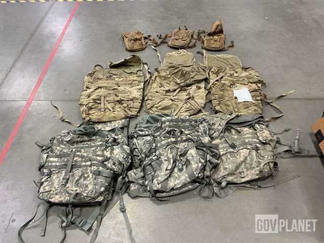 (7) Large Field Pack Sets, (9) Rucksacks & Assorted Items