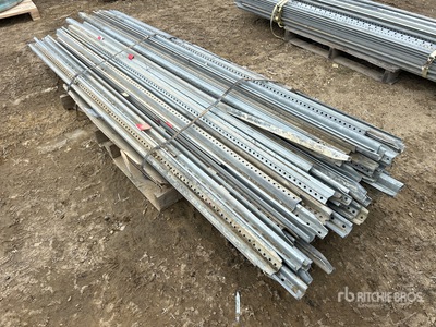 Quantity of 8ft Metal Sign Posts