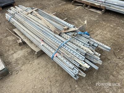 Quantity of 8ft Metal Sign Posts