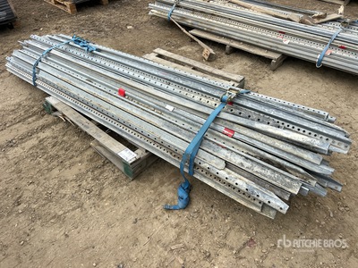 Quantity of 8ft Metal Sign Posts