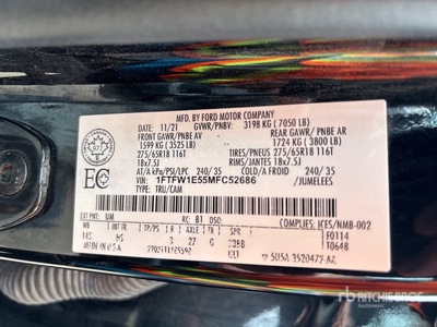 2021 Ford F-150 Lariat 4x4 Crew Cab Pickup