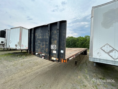 2007 Fontaine FTW-5-8045FW-UL 45 ft T/A Flatbed Trailer