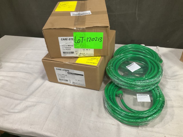 (24) Boxes Toddler Slipper Socks & (45) Oxygen Hose Assemblies (24) Boxes Toddler Slipper Socks & (45) Oxygen Hose Assemblies