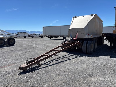 1982 Beall 45 ft Quad/A Turntable Pup Belly Dump Trailer
