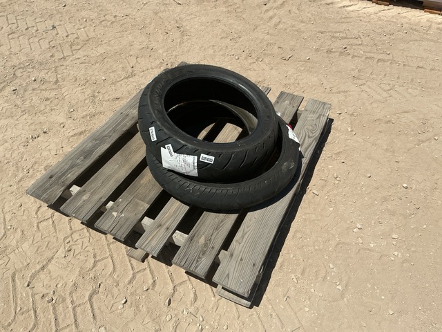 (1) Dunlop 180/60R16 & (1) Dunlop 120/70R21 Tires