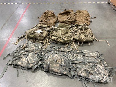 (18) Large Field Pack Sets, (5) USMC Main Packs & Assorted Items