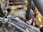 Engine with A/C Compressor