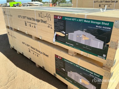 2026 KJ K4230W Metal Storage Shed (Unused)