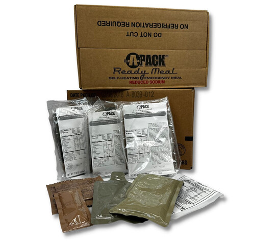 48 Cases of Apack MRE meals ready to eat