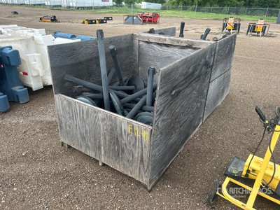 Quantity of (2) Crates of Crowd Control Stanchion Barrera