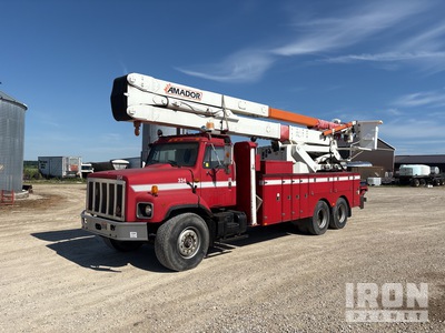 1989 Amador A-75-TEFF2 75 ft on 1990 International 6x4 Cable Placer Lkw-Arbeitsbühne