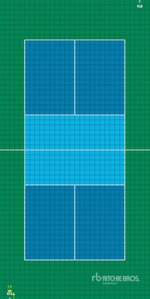 Quantity of (2) Pallets of 60 ft x 30 ft Pickleball Court (Unused)