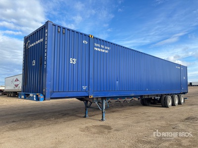 2022 53 ft Tri/A Extendable Remolque Portacontenedores