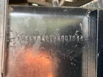 Frame Stamp Serial Number/VIN Photo