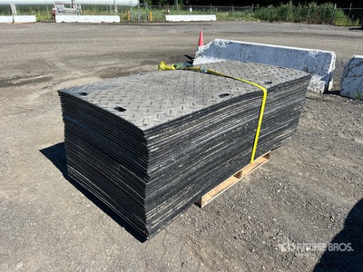 Quantity of (40) Irontread Mats 4 ft x 8 ft Ground Protection Mats