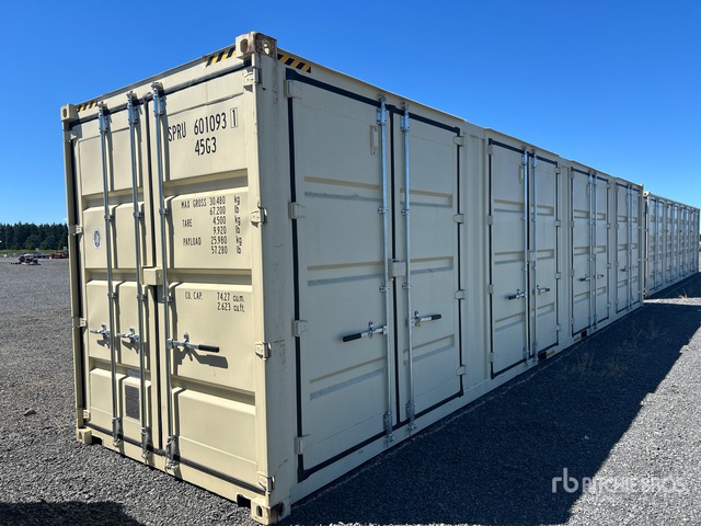 2025 40 ft High Cube Multi-Door Storage Container