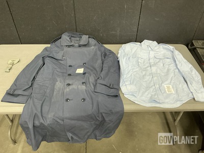 (66) Plate Carrier Adapters, (2) All-Weather Coats & Assorted Items