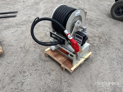 Metered 50 ft Diesel Fuel Hose Reel Varios, tienda, almacen, consumidor (Unused)