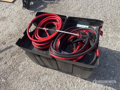 Quantity of (5) 25 ft 800 amp HD Booster Cables (Unused)