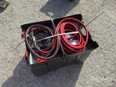Quantity of (5) 26 ft 800 amp HD Booster Cables (Unused)